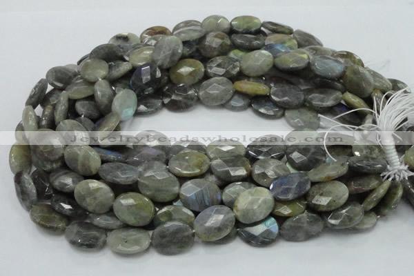 CLB44 15.5 inches 15*20mm faceted oval labradorite gemstone beads