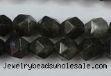 CLB452 15 inches 8mm faceted nuggets labradorite gemstone beads