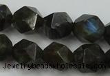 CLB454 15 inches 12mm faceted nuggets labradorite gemstone beads