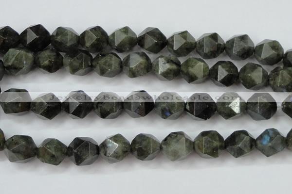 CLB456 15 inches 16mm faceted nuggets labradorite gemstone beads