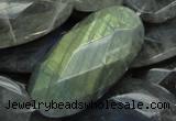 CLB48 15.5 inches 20*40mm faceted oval labradorite gemstone beads