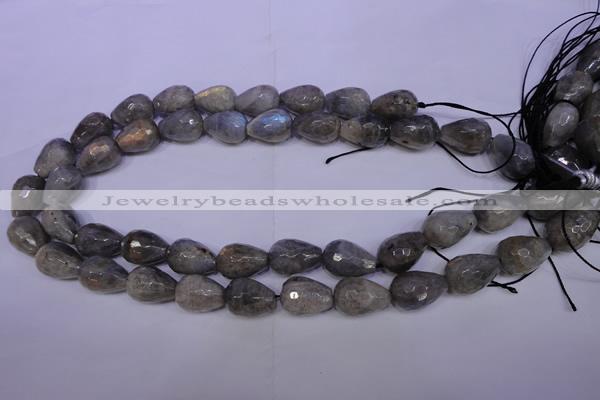 CLB504 15.5 inches 12*16mm faceted teardrop labradorite beads