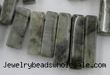 CLB51 15.5 inches multi size wand labradorite gemstone beads