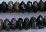 CLB56 15.5 inches 7*14mm faceted rondelle labradorite beads