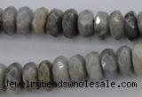 CLB59 15.5 inches 6*12mm faceted rondelle labradorite beads wholesale