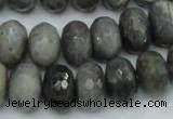 CLB60 15.5 inches 12*18mm faceted rondelle labradorite beads