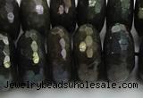 CLB626 15.5 inches 10*20mm faceted rondelle AB-color labradorite beads