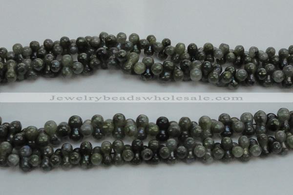 CLB631 15.5 inches 6*12mm bone AB-color labradorite beads