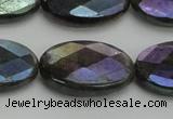 CLB660 15.5 inches 13*18mm faceted oval AB-color labradorite beads