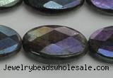 CLB661 15.5 inches 15*20mm faceted oval AB-color labradorite beads