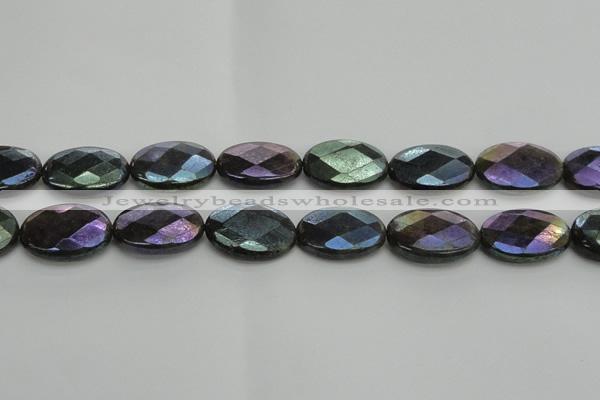 CLB661 15.5 inches 15*20mm faceted oval AB-color labradorite beads