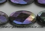 CLB662 15.5 inches 18*25mm faceted oval AB-color labradorite beads