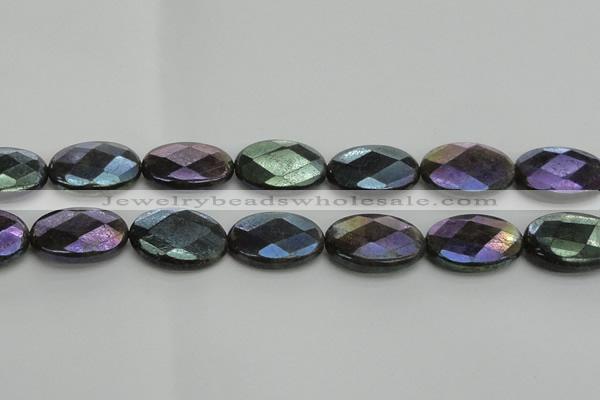 CLB662 15.5 inches 18*25mm faceted oval AB-color labradorite beads