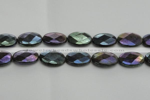 CLB663 15.5 inches 20*30mm faceted oval AB-color labradorite beads