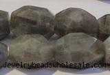 CLB703 15.5 inches 13*18mm - 16*22mm faceted nuggets labradorite beads