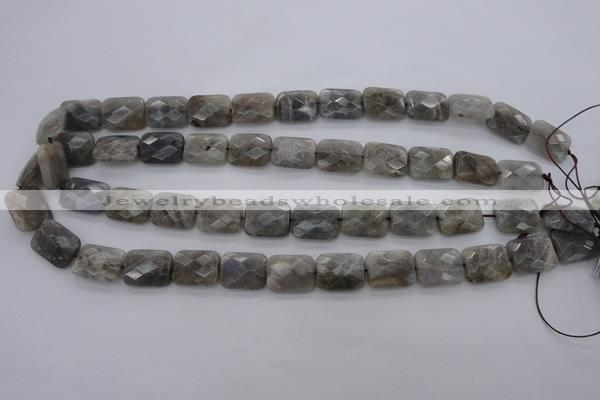 CLB748 15.5 inches 8*12mm faceted rectangle labradorite gemstone beads