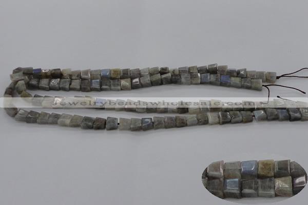 CLB752 15.5 inches 7*9mm faceted trapezoid labradorite gemstone beads