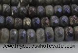 CLB757 15.5 inches 5*8mm faceted rondelle AB-color labradorite beads