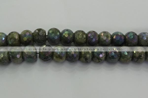 CLB764 15.5 inches 15*20mm faceted rondelle AB-color labradorite beads