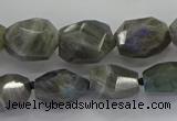 CLB766 15.5 inches 10*14mm - 12*16mm faceted nuggets labradorite beads