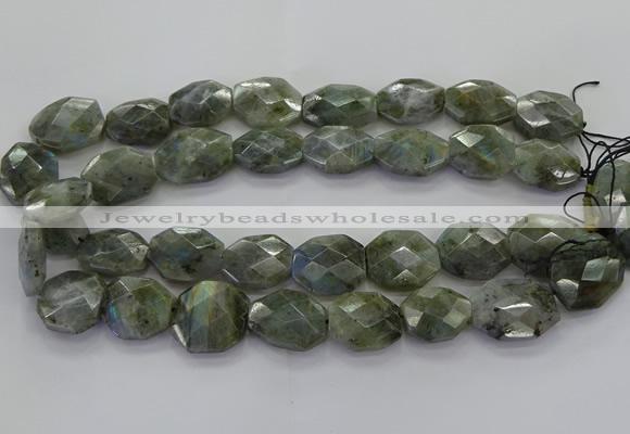 CLB767 15.5 inches 13*18mm - 18*25mm faceted freeform labradorite beads