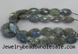 CLB770 15.5 inches 20*25mm - 22*30mm faceted freeform labradorite beads