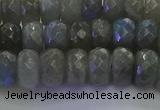 CLB774 15.5 inches 6*10mm faceted rondelle labradorite beads