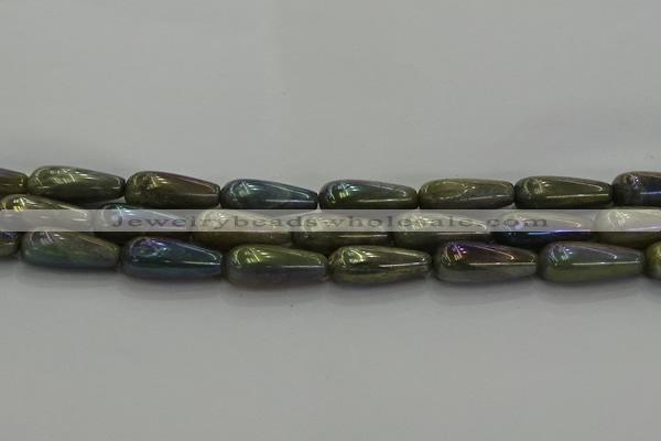 CLB781 15.5 inches 10*30mm teardrop AB-color labradorite beads