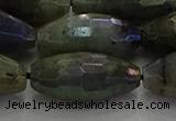 CLB788 15.5 inches 10*20mm faceted rice AB-color labradorite beads