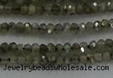 CLB794 15.5 inches 1.5*2.5mm faceted rondelle labradorite beads