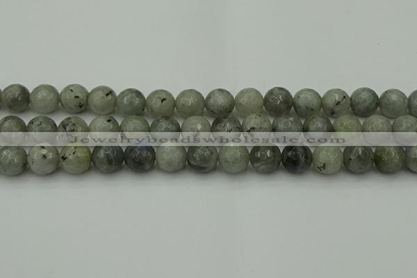 CLB864 15.5 inches 12mm faceted round AB grade labradorite beads