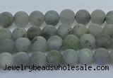 CLB871 15.5 inches 4mm round matte labradorite gemstone beads