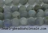 CLB872 15.5 inches 6mm round matte labradorite gemstone beads