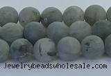 CLB873 15.5 inches 8mm round matte labradorite gemstone beads