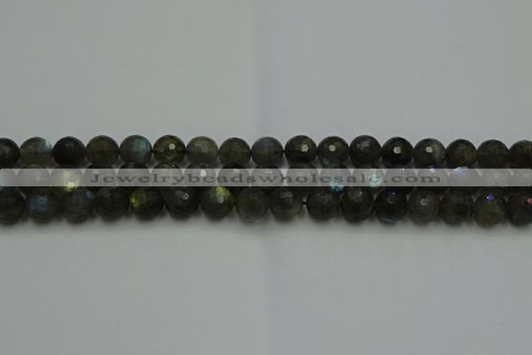 CLB903 15.5 inches 10mm faceted round labradorite gemstone beads