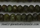 CLB957 15.5 inches 6*10mm faceted rondelle labradorite beads