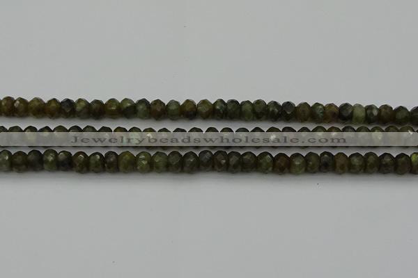 CLB957 15.5 inches 6*10mm faceted rondelle labradorite beads