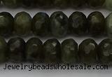 CLB958 15.5 inches 8*12mm faceted rondelle labradorite beads