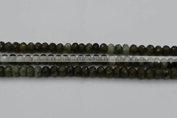 CLB958 15.5 inches 8*12mm faceted rondelle labradorite beads