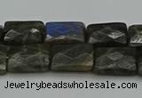 CLB960 15.5 inches 10*14mm faceted rectangle labradorite beads