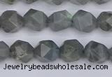 CLB981 15.5 inches 6mm faceted nuggets labradorite beads wholesale