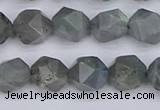 CLB982 15.5 inches 8mm faceted nuggets labradorite beads wholesale