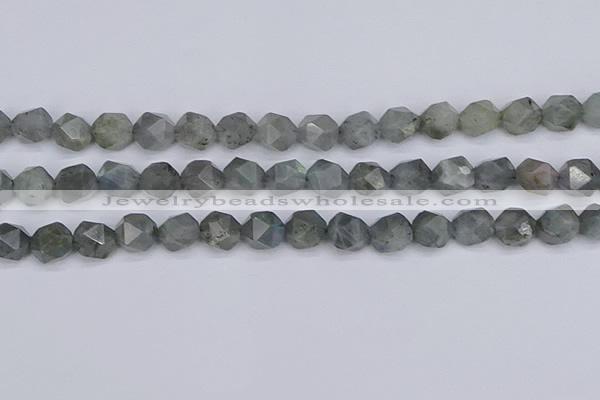 CLB983 15.5 inches 10mm faceted nuggets labradorite beads wholesale