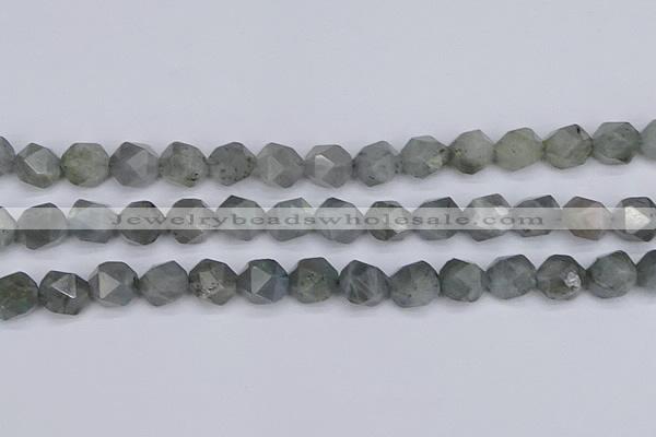 CLB984 15.5 inches 12mm faceted nuggets labradorite beads wholesale