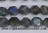 CLB987 15.5 inches 8mm faceted nuggets labradorite beads wholesale