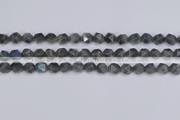 CLB988 15.5 inches 10mm faceted nuggets labradorite beads wholesale