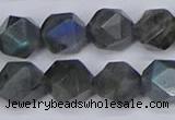 CLB989 15.5 inches 12mm faceted nuggets labradorite beads wholesale