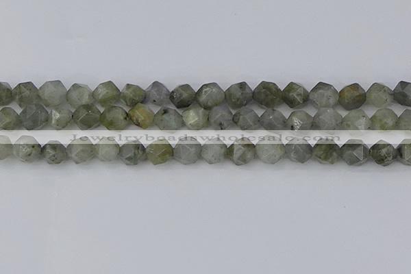 CLB995 15.5 inches 12mm faceted nuggets labradorite gemstone beads