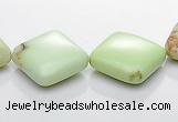 CLE13 15*15mm rhombic lemon turquoise gemstone beads Wholesale