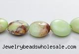 CLE18 flat round 10mm lemon turquoise gemstone beads Wholesale